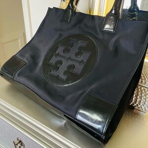 Tory Burch Black Nylon Tote